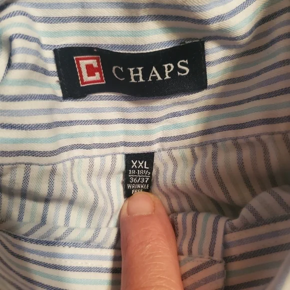 Geoffrey Beene Mens Fitted Button Up Long Sleeve Shirt XXL - Picture 4 of 5